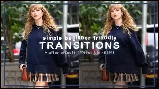 simple and beginner friendly transitions tutorial - after effects tutorial | klqvsluv