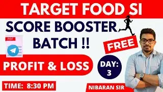 WBPSC FOOD SI Math Class 3 | FOOD SI Preparation 2023 Math | Nibaran Sir Maths