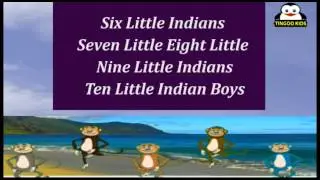 Ten Little Indians | Nursery Rhymes | Karaoke Songs By TingooKids