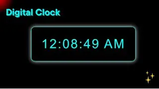 How to Create Simple Digital Clock Using HTML CSS And Javascipt | Code With Karthi