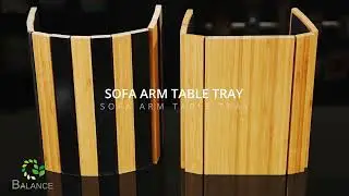 Sofa Arm Storage Hack: Bamboo Tray for Cups, Phones & Snacks