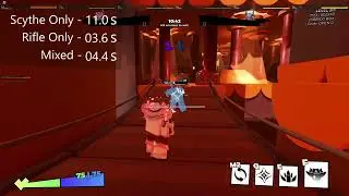 Scythe VS Rifle DPS Showcase! (PHIGHTING!)
