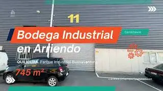 Bodega Arriendo Parque Industrial Buenaventura 745m2 en condominio cerrado con seguridad.