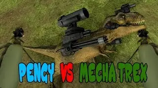 PENGUINS VS THE MECHA TREX!