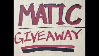 FREE MATIC! Thanksgiving Special / Black Friday Giveaway! We love our fellow Cryptards! *Must hit 5k