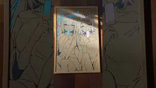Bau Bau | #art #pyrography #hololive #fuwamoco #vtuber #anime #hololiveenglish #painting