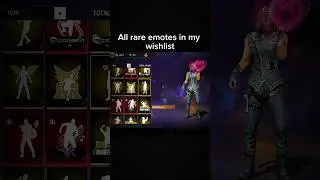 All rare emotes in my wishlist 😮 for a youtube shorts#freefire#emotes#raer#trending#viral#shirtsfeed