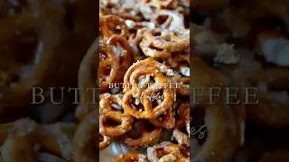 🎄Easy Butter Toffee Pretzels Recipe #christmas #easy #recipe #baking