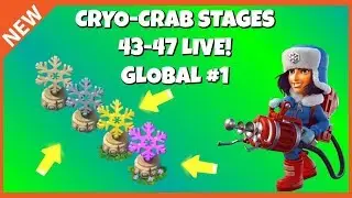 CRYO-CRAB GLOBAL #1! :: STAGES 43-47 LIVE! ::SOLO'S! :: BOOM BEACH