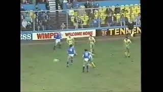 Limbs on the Cold Blow Lane. Millwall 2, Norwich City 3. January 1988, Barclays League Division One.