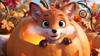 Minecraft Baby Fox Hid in a Pumpkin Patch | Kids Songs & Nursery Rhymes