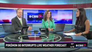 Anchor Playing Pokemon Go Interrupts Live Weather Update