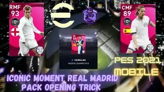 ICONIC MOMENT REAL MADRID  PACK OPENING| FREE SPIN!!|ICONIC MOMENT TRICK PES 2021MOBILE