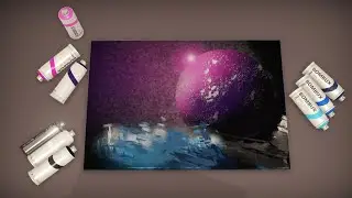 SuchArt: Creative Space Purple Planet