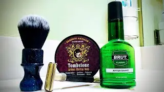 Shaving with the Viking Crusader RAGANARR Edition And Phoenix Tombstone Soap