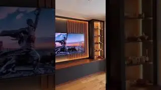 Mueble de TV, con iluminaci&oacute;n indirecta