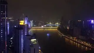 Amazing Time Lapse: Pearl River Harbor Sunset in Guangzhou, China
