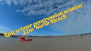 @North_Kiteboarding  Reach 12m.  Winter progression session even nailed a bankroll kiteloop! 💪