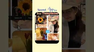 Secret App with FREE TEMPLATES! aesthetic photo editing apps | #crsel #scrapbook #seamlesspost