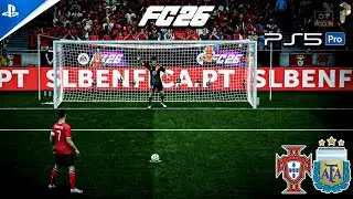 EA Sports FC 26 PS5 Pro | Penalty Shootout Portugal vs Argentina | #fc26 #ronaldo #messi #ps5 #viral