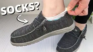 Do you wear socks with Hey Dudes?