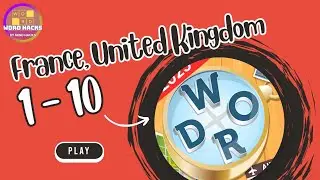 Word Trip: France, United Kingdom (Level 1 - 10) Walkthrough