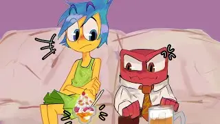 El Intercambio de Bebidas de Alegría y Furia | Inside Out 2 (Intensamente 2) Cómic-Dub | Éisaac Revv