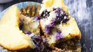 Quick and Easy Low Carb Keto Blueberry Muffins - Ultra moist and only 4g net carbs