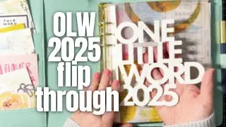 one little word  2025 flip through
