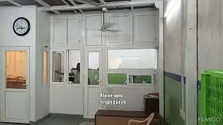 Alpine upvc partition work at madurai #customizedwindows #interiordesign #construction