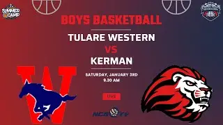 Tulare Western vs Kerman High School Boys Basketball LIVE 1/3/26 - CV Showdown