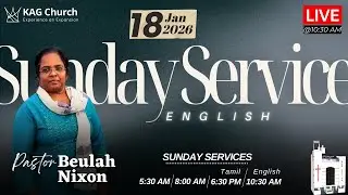Large Heartedness | English Service | 10.30 am | 18 January 2026 | Pr. Beulah Nixon | KAG Church
