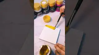 Acrylic Metallic Paints Gold 😍 #oytra #shades #colours #review #art #paint #acrylicpainting #gold