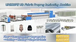 Continuous UHMWPE Fiber Reinforced UD Fabric Impregnation laminating Machine-1UD/2UD/4UD/6UD#shorts