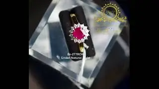 Br-277RDR Mogok Natural Ruby and Diamond Ring 