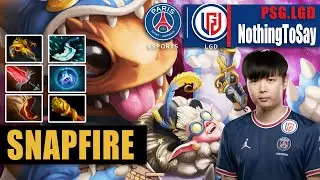 Snapfire Mid | PSG.LGD.NothingToSay | 7.31D SUPER CRAZY RIGHT CLICK BUILD | 7.31d Gameplay Highlight