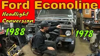 How to Convert a Ford Econoline from Rectangular to Round Headlights Using OEM Parts