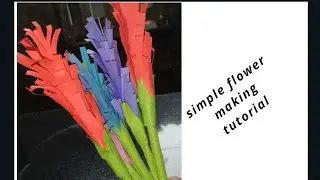 How to make  flower|| simplified way|| windows of learning||