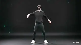 A person dancing with fluid motion, dynamic angles, and speed ramped effects, in a vibrant club sett