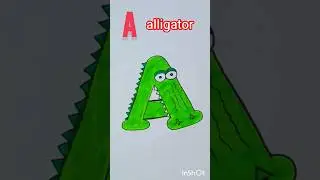 #رسم #تمساح #حرف #سهل #تعلم #drawing #alligator #art #learning #explore #trend