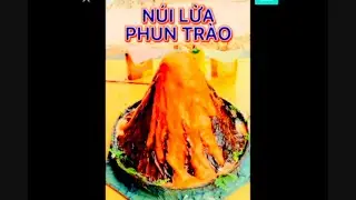N&Uacute;I LỬA PHUN TR&Agrave;O TỪ NƯỚC RỬA CH&Eacute;N, BAKING SODA V&Agrave; GIẤM.