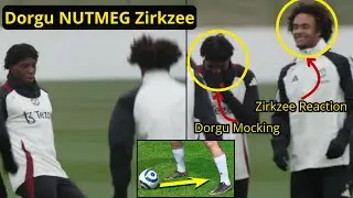 Man United Training Today : Dorgu Destroys Zirkzee with a Savage Nutmeg & Amorim Happy