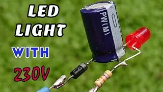 how to connect LED bulb to 230v AC | how to create LED lights to 230v AC | Electro max creation