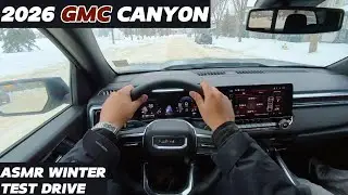 2026 GMC CANYON ASMR DRIVE (Slippery roads) || POV ASMR Review || Test drive