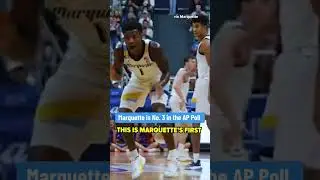 Marquette earns its first Top-3 AP Poll ranking since 1978 😤 #shorts