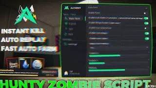 [New] Roblox Hunty Zombie Script - Fast Auto Farm. Auto RePlay, Instant Kill