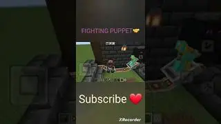 FIGHTING PUPPET #Shorts #mcpe #girl_gamer #war #viral @itsmeAaruYt #minecraft #army