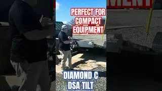 This Tilt Trailer is Built for Compact Equipment | Diamond C DSA | GW Trailer Sales, Asheboro NC
