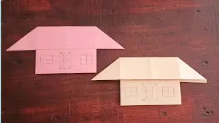 How to Make a Paper House | Easy Origami House for Kids | Paper Craft for School Project