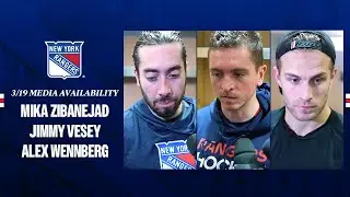 NYR vs WPG: Zibanejad, Vesey & Wennberg Postgame Media Availability | March 19, 2024